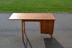 Skrivbord med klaff & telefonhylla. Teak, 1950/60-talet.