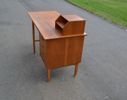 Skrivbord med klaff & telefonhylla. Teak, 1950/60-talet.