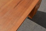 Skrivbord med klaff & telefonhylla. Teak, 1950/60-talet.