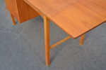 Skrivbord med klaff & telefonhylla. Teak, 1950/60-talet.