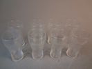 Diverse glas. Bl.a Coca Cola. Pocahontas m.m.