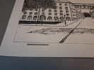 ROLF HALLEN. 4 Tryck. Rådhusgatan, Sockerburksviadukt, Gamla Östergatan, Landskrona tryckeri.