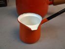 Skärmaskin, Fondue set, lerkruka.