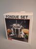 Skärmaskin, Fondue set, lerkruka.