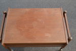 Sybord med korg & innehåll. Teak, Danmark, 1960-talet.