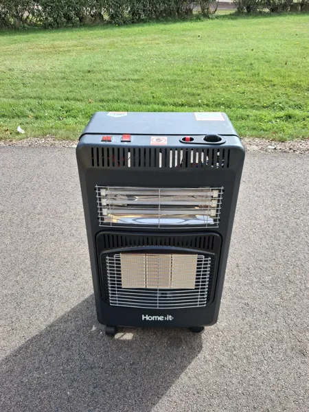 Gasolkamin. Homeit, Gasolvärmare, utan tub.