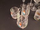 Diverse glas. Bl.a 2 snapsglas Rustika, Göran Wärff, 3 glöggmuggar tomte.