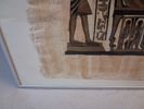 2 Tavlor. Egyptiskt motiv. Papyrusmålningar.