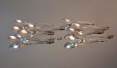 LINUS HOLST. 10 Moccaskedar, "Disa", silver, 97,5gram, KG Markströms Guldsmed AB.