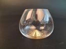 INGEGERD RÅMAN. 2 Cognacskupor, "Guld", Skruf glasbruk, Originalkartong.
