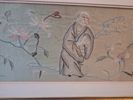Sidenbroderi. Kina, 1800-talet.