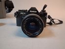 Analog kamera. Konica. FC 1 med väska Proline.