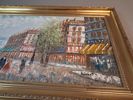 CAROLINE BURNETT. Olja på duk, "Motiv från Paris", signerad Burnett.