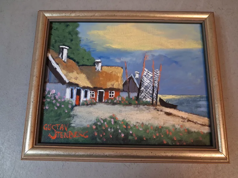 GUSTAV STENBERG. Olja på duk, signerad.