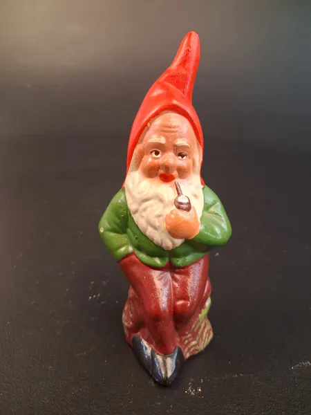 Tomte. figurin, terrakotta, Heissner.