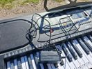 Keyboard med pall.