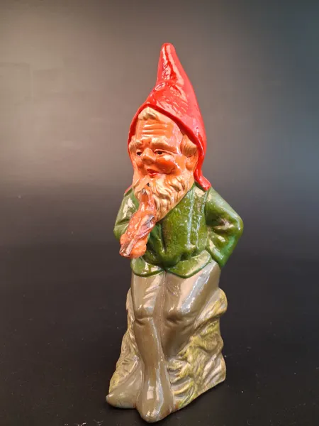 Tomte, figurin, terrakotta Tyskland.