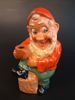 Tomte figurin, ljushållare Terrakotta, Tyskland.