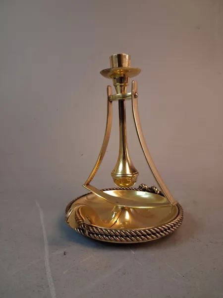 Skeppsljusstake. Skandia Mässing.