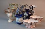 Diverse porslin & keramik. Bl.a vaser Italy.