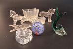 Diverse, glas, figuriner m.m.