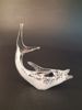 Figurin, "Fisk", glasskulptur, Bergdala.