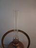 Fotogenlampa, glas & koppar.