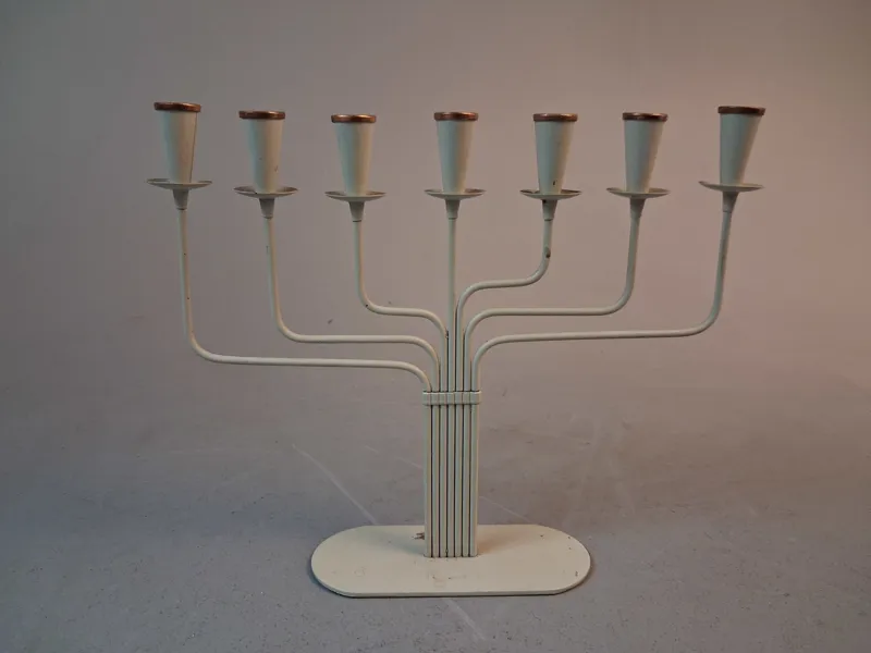 GUNNAR ANDER. Ljusstake, 7-armad, Ystad metall.