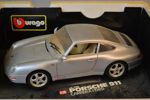 Modellbil. Porsche 911, "Carrera (1993)", skala 1:18, Burago.