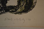 PAUL HOLSBY. Litografi, handtryck "En natt att minnas", signerad, daterad -71 & numrerad 24/50.