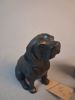 2 Figuriner i gjutgods. Hund & Katt. Xavier.