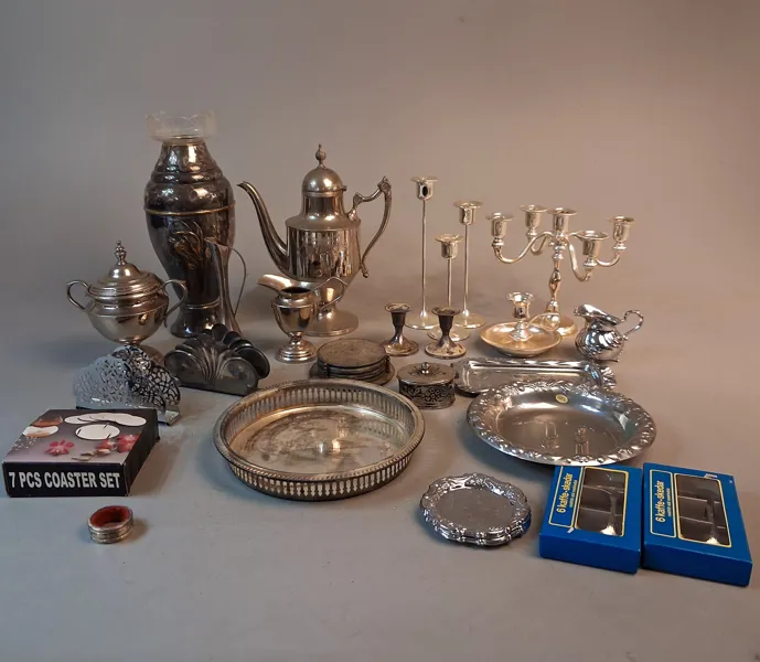 Diverse nysilver m.m.