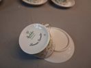 Diverse porslin, servettringar, mocca & kaffekoppar Linnea Borealis.