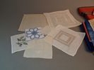 Diverse textil. Bl.a dukar.