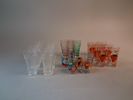 Diverse glas. Bl.a Coca Cola. Pocahontas m.m.