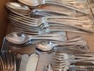 Diverse bestick. Bl.a nysilver.