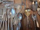 Diverse bestick. Bl.a nysilver.