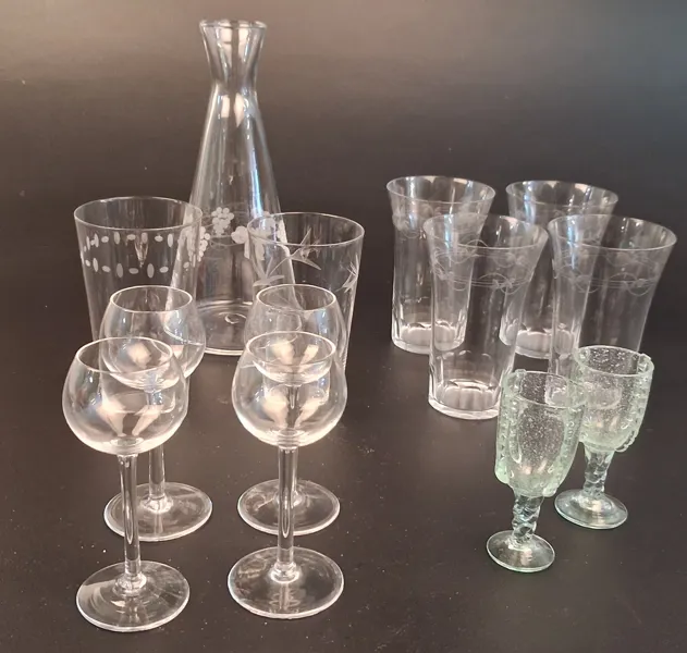 Diverse sprit glas.