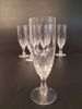 VICKE LINDSTRAND. 7 Champagneglas, "Fontän" Kosta Boda.