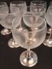 8 Vinglas. "Cosi Tabellini 95" Pewter, Italien, Tenn & glas.