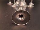 8 Vinglas. "Cosi Tabellini 95" Pewter, Italien, Tenn & glas.