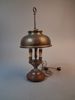 Bordslampa, mässing & trä, 1900-talet.