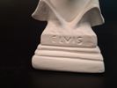 Skulptur. Elvis, gips, samlartallrik Elvis Presley & en paket servetter.