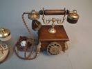 2 Telefoner, Telcer Telefonia, Italy, Guldpläterade 18K.