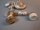 2 Telefoner, Telcer Telefonia, Italy, Guldpläterade 18K.