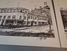 ROLF HALLEN. 4 Tryck. Rådhusgatan, Sockerburksviadukt, Gamla Östergatan, Landskrona tryckeri.