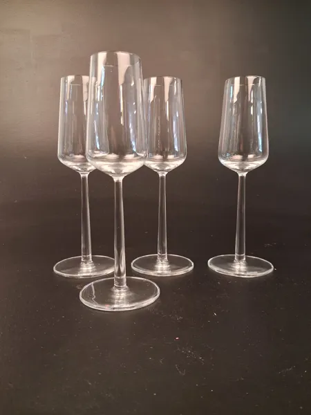 ALFREDO HÄBERLI. 4 Champagneglas, "Essence", iittala.