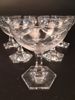 ELIS BERGH. 6 Cocktailglas. sexkantig fot, Kosta.