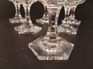ELIS BERGH. 6 Cocktailglas. sexkantig fot, Kosta.