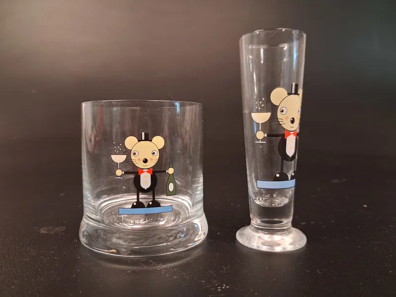 LASSE ÅBERG. Snapsglas & Whiskyglas.